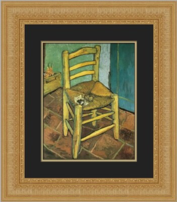 Vincent Van Gogh The Chair and Pipe Custom Framed Print