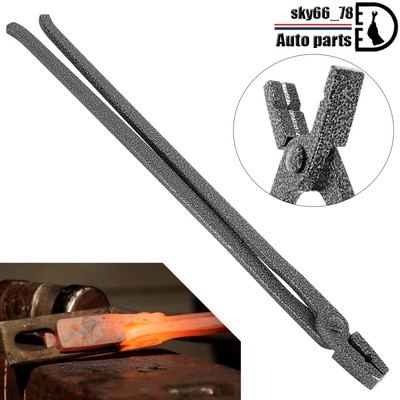 1/4'' Flat Jaw Knife Making Tongs Blacksmith Bladesmith Tong Vise Anvil Forge