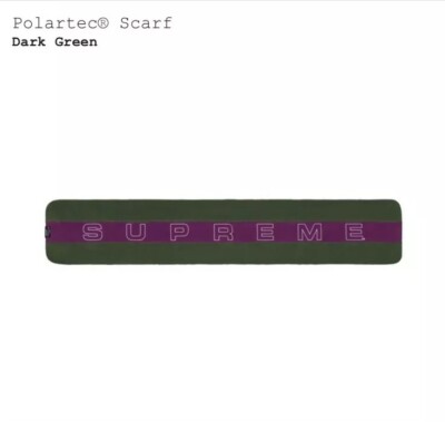 Supreme FW18 Polartech Scarf Dark Green Sold Out Free