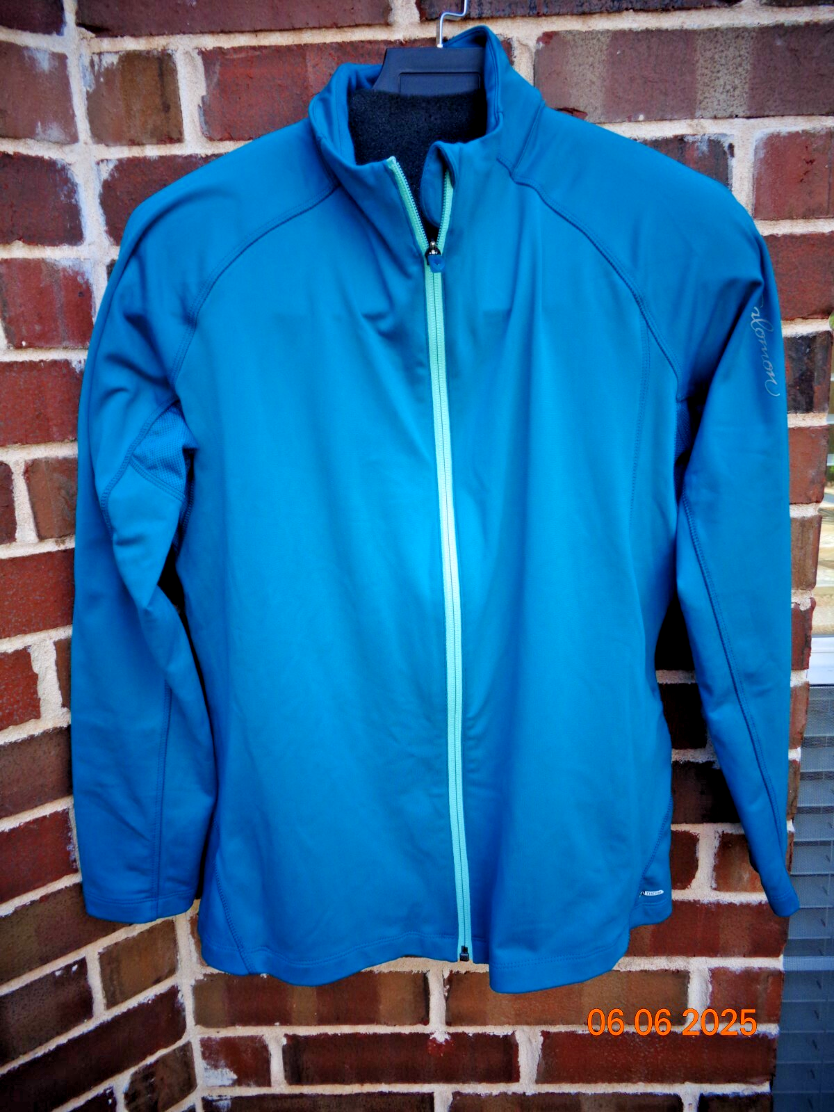 Giacca da corsa Salomon donna ActiTherm blu azzurro full zip XL