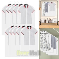 10 Suit  Garment bag Dress Cover/Storage/Travel Bag dust proof Breathable Clear