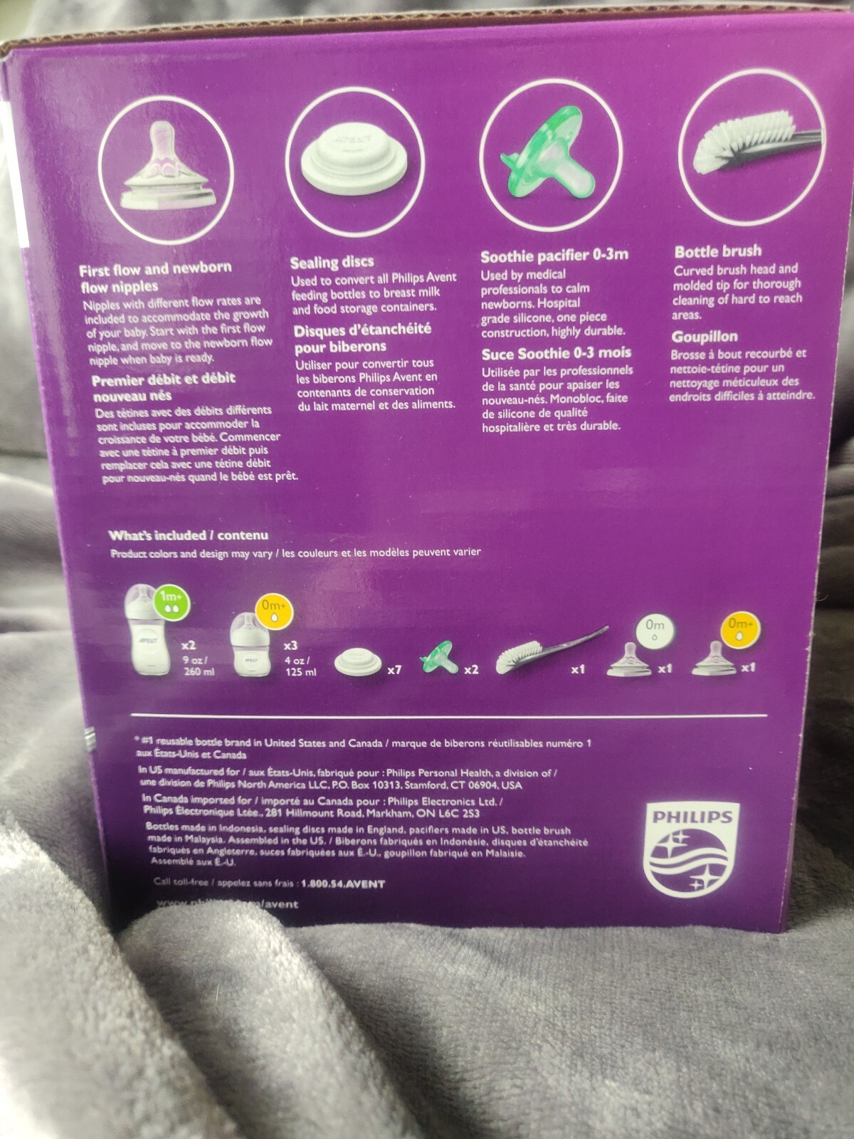 Philips Avent Natural Newborn Starter Gift Set SCD206/03 BNIB