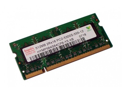 Barrette RAM Hynix 1 Go DDR2 667 MHz PC2-5300 – Occasion Fonctionnelle – Garantie 6 Mois