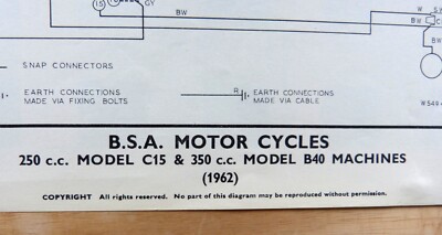Original Lucas Hauptkabelbaum Für BSA Bantam D10, D14