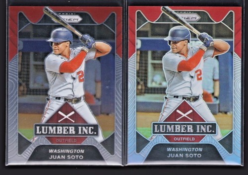 2021 Prizm Juan Soto Lumber Inc. Silver Holo Prizm Refractor And Base Lumber Inc
