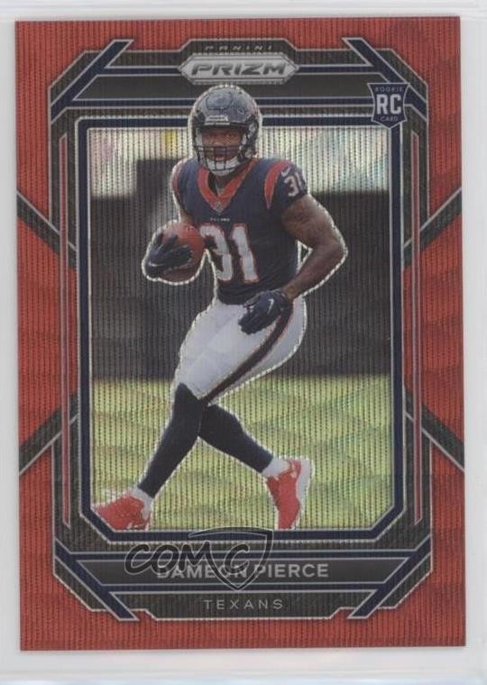 2022 Panini Prizm Rookies Red Wave Prizm 144/149 Dameon Pierce #322 0x7s