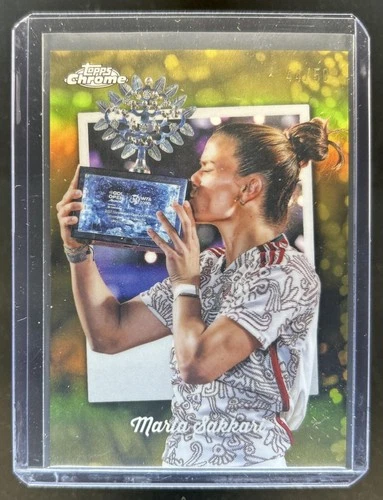 2025 Topps Chrome Tennis Gold Refractor Maria Sakkari #CTD-8