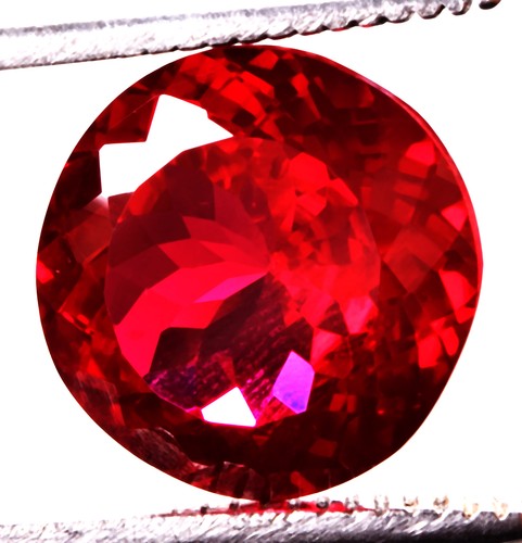 18 Cts. Natural Mozambique Red Ruby Round Shape Certified Gemstone - Picture 3 of 4