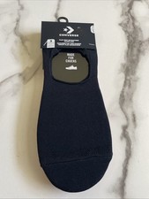 New Converse 3 Pack Just for Chucks Sport Flat Knit Microfiber Ultra Low Socks