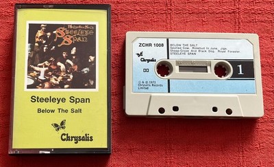 STEELEYE SPAN - CASSETTE TAPE WITH PAPER LABELS - BELOW THE SALT