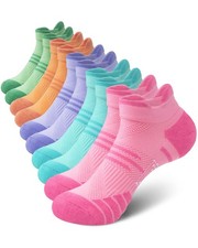5 Pairs Ankle Socks for Women, Cotton Cushioned Low Cut Athletic Running Sock...