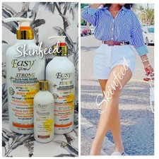 3pc Easy Glow Glutathion, Vit. C WHITENING body Milk, Shower Gel  SERUM     