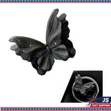 Universal Butterfly Air Vent Clip Dashboard Decoration Cars Black White Universal Butterfly Air Vent Clip Dashboard Decoration Cars Black White