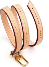 Genuine Vachetta Leather Replacement Bags Thin Short Strap Shoulder Straps for M