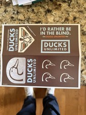 Du Ducks Unlimited Decals Stickers Sheet 5 Different Styles 2-12 To 3