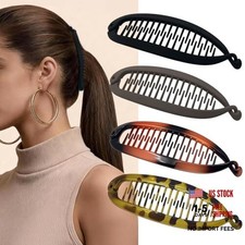 Women's Vintage Banana Hair Claw Clips - 4 Pieces - Small Size