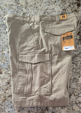 Carhartt Rugged Flex Relaxed Fit Canvas Cargo Work Short BS3542-M 38 Tan NWT