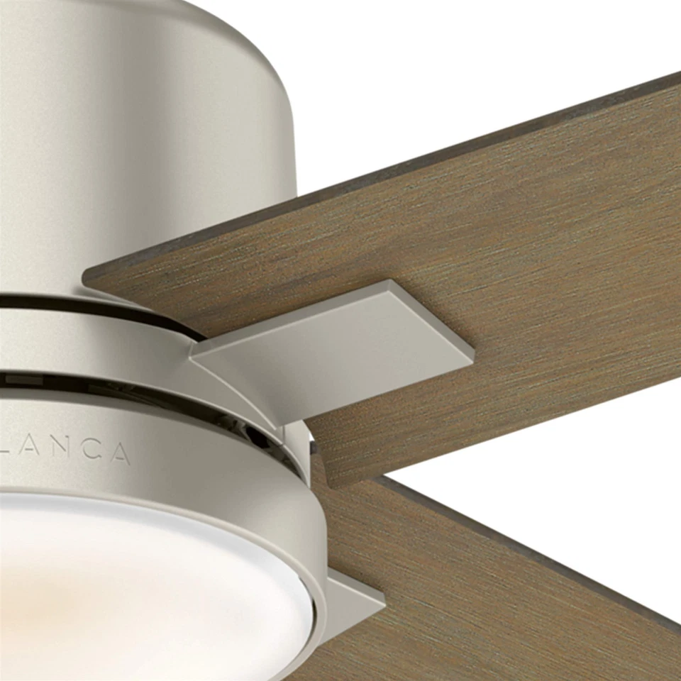 Ventilador Casablanca 52 pulgadas Tradicional en Níquel Mate Ventilador de Techo con Kit de Luz LED Foto 4 de 4