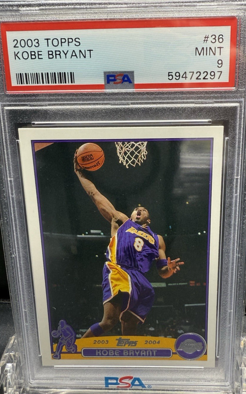 2003   TOPPS      KOBE BRYANT      #36     PSA  9