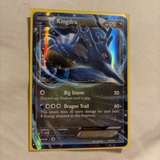 Kingdra EX 73/124 - Fates Collide - Rare Holo EX Pokemon Card - MP
