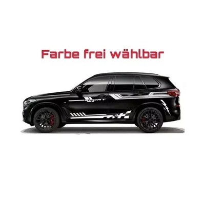 2x Seitenaufkleber Seitenrstreifen XXL Sticker Sport Viperstreifen Tuning #80