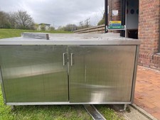 Commercial Stainless Steel Work Counter Cupboard Unit Catering Prep Table Heavy