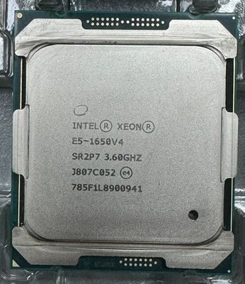 Intel Xeon E5-1650 V4 3.60Ghz 6-Core LGA 2011-3 SR2P7 Server CPU Processor