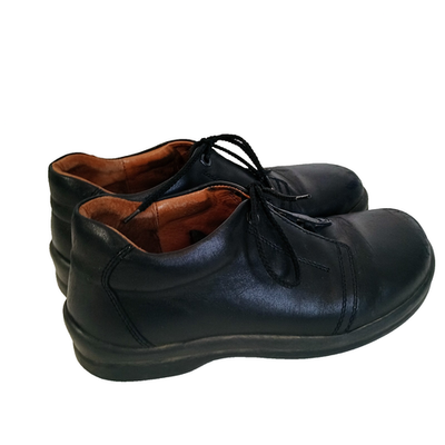 Footprints by Birkenstock Oxfords Black Leather Size Euro 39 US 8