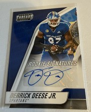2022 Chronicles Draft #TH-DER Derrick Deese Jr. Threads Rookie Signatures Auto