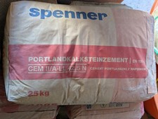 Hochwertiger Spenner Portlandkalksteinzement, 125 kg, in Bad Saarow abzuholen.