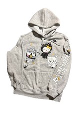 Hello Kitty And Friends Womens Halloween Gray Sweatshirt Hoodie XS 0-2 S 4-6