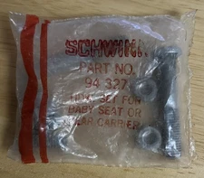 NOS Schwinn Hardware Set for Baby Seat or Rear Carrier Part # 94 327 Rare Sealed