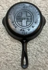 GRISWOLD #4 Cast Iron Skillet 702 A Large Block Logo