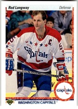 1990-91 Upper Deck #57 Rod Langway Washington Capitals NHL Hockey