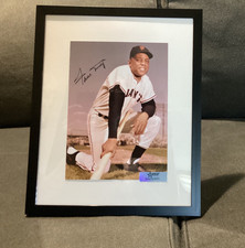 Framed Willie Mays Autographed photo With COA