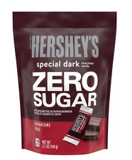 Hershey's Special Dark Zero Sugar Chocolate Candy 5.1 oz Bag Sugar-Free Treat