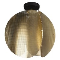 Deckenleuchte Stahl Gold Osram E27 Schlafzimmer Flur B:38 Cm Deckenlampe BüRo