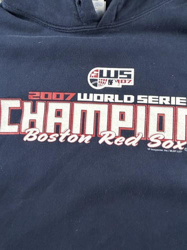 Boston Red Sox 2007 Word Series Champs Hoodie Sweatshirt MLB Baseball blau XL - Bild 5 von 9