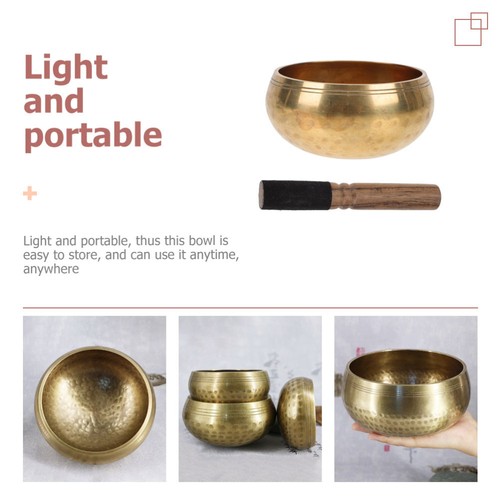 1 Set Sound Bowl Yoga Meditation Therapy Bowl Chanting Bowl with Mallet - Bild 9 von 12