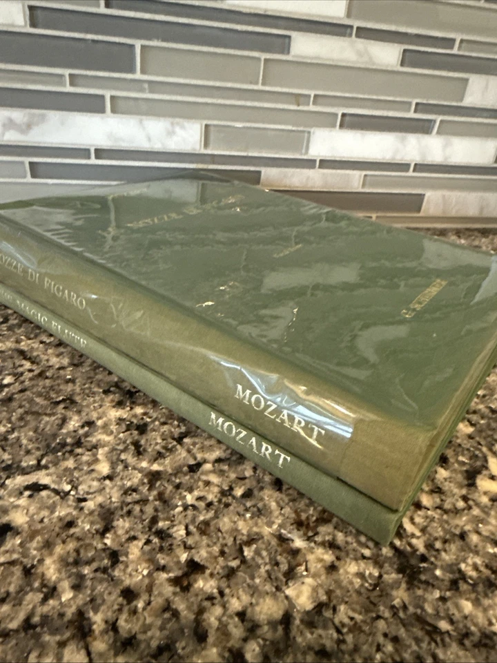 Mozart Opera Vocal Score Set 2 HC Magic Flute & Figaro G. Schirmer Billingual - Image 2 of 4