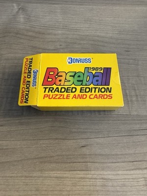 1989 Donruss Baseball Traded Edition Lot (56 Cards)  - Sealed Cello Open Box