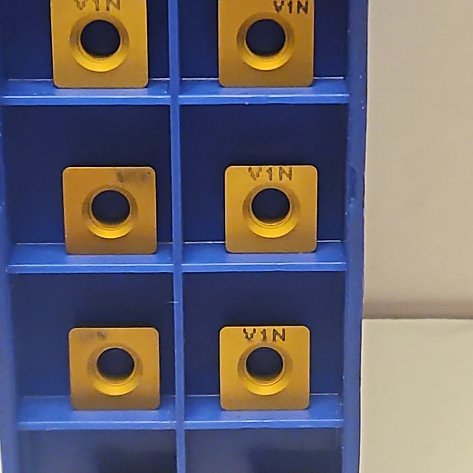 Inserto de giro de San Valentín: SPMW322 V1N RECUBIERTO 10 INSERTOS DE CARBURO NUEVOS LOTE 823 Foto 3 de 4