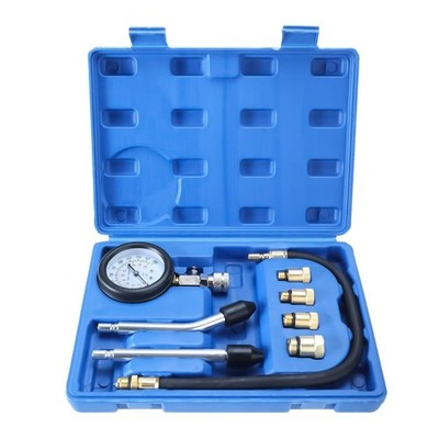 FreeTec Profi Benzin Gasmotor Flasche Kompressionstester Messgerät Kit Aut