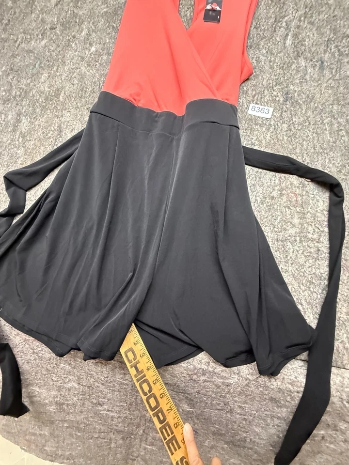 Mameluco Torrid para mujer coral negro lazo delantero súper suave talla grande 3X nuevo con etiquetas Foto 4 de 4