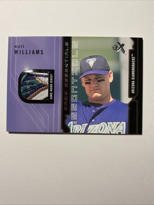 2002 Fleer E-X Game Essentials Jersey Patch  Matt Williams   Diamondbacks (MEM)