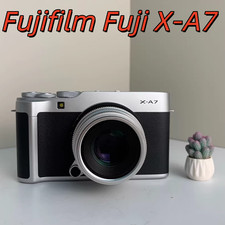Fujifilm X-A7 Mirrorless Digital Camera w/XC15-45mm F3.5-5.6 OIS PZ Lens Silver