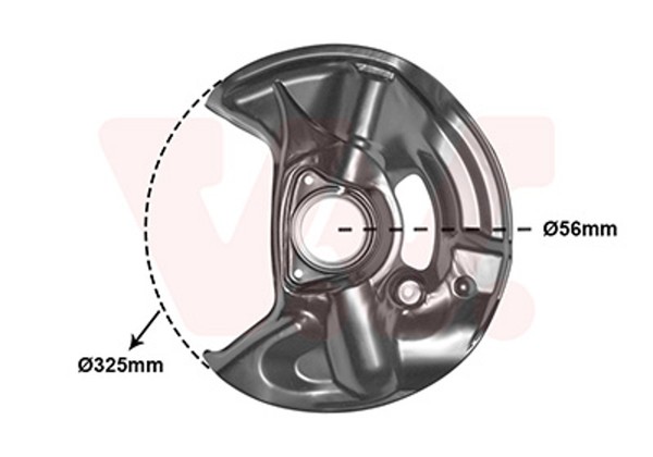 Spritzblech Bremsscheibe VAN Wezel 3029371 FüR Mercedes Klasse W210 SLK CLK W202-image