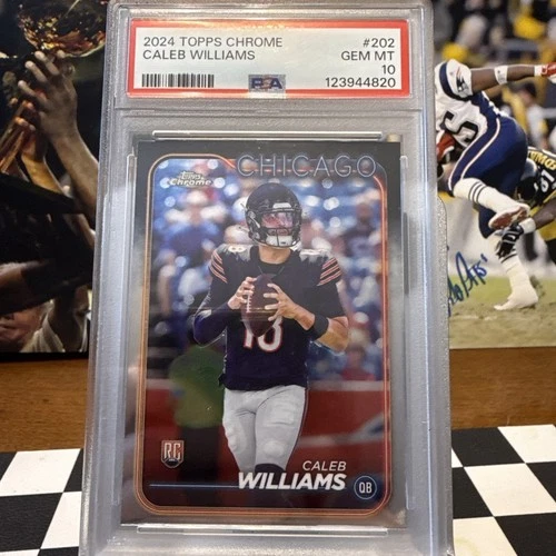 2024 Topps Chrome Rookies Caleb Williams #202 PSA 10 GEM MT Rookie RC
