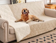 Ameritex Waterproof Dog Bed Cover Pet Blanket Anti-Slip Back Furniture Beige