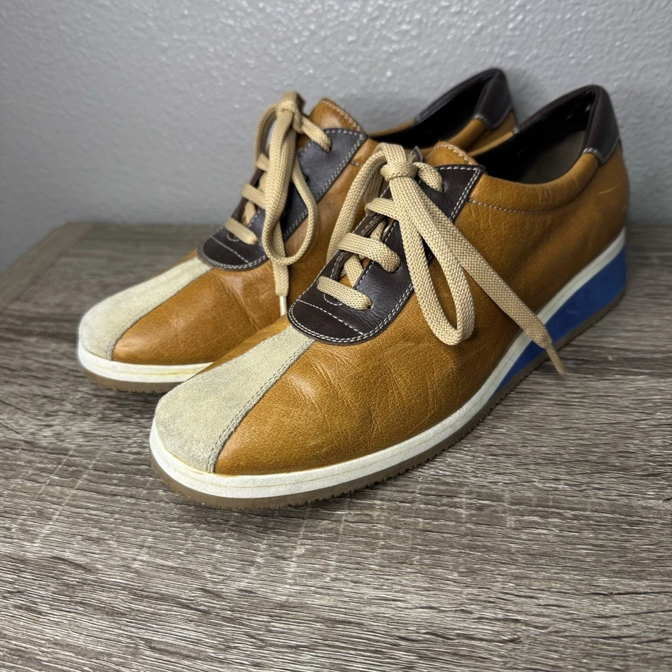 Zapatos de colección Mui Mui de Prada Italia cuero genuino con cordones 37,5 7,5 EE. UU. para mujer Foto 2 de 4